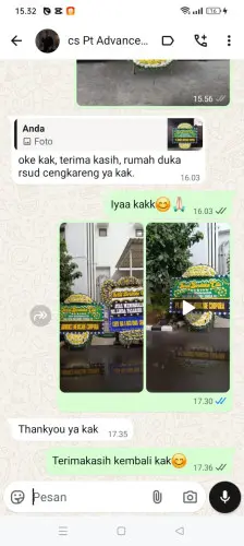 Testimonial Papan Bunga Pernikahan lagadar
