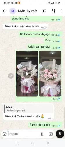 Testimonial Buket Bunga lagadar
