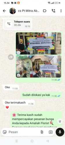 Testimonial Papan Bunga lagadar