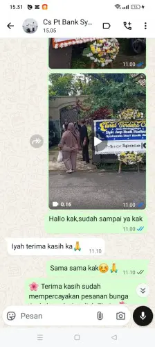 Testimonial Papan Bunga lagadar